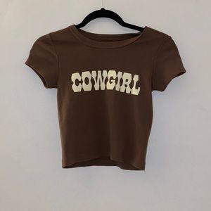 cow girl crop top